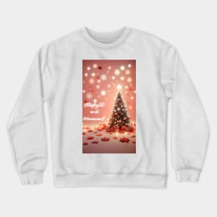 Starlight Merriment: Whimsical Christmas Tree Tee Crewneck Sweatshirt